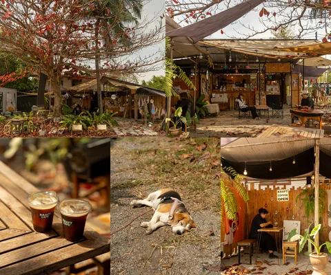 ภาพรีวิว KRAFT CAFE • หัวหิน — คาเฟ่พื้นที่เปิดโล่งใต้ร่มไม้ใหญ่ในหัวหิน