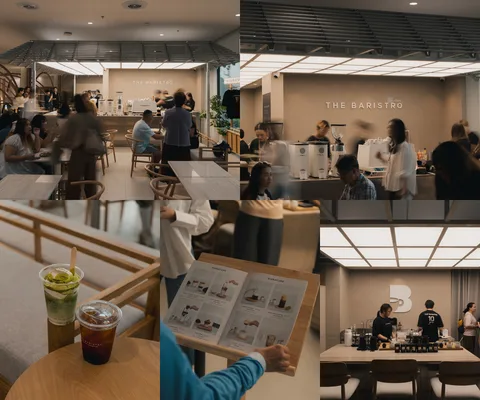 ภาพรีวิว The Baristro • เซ็นทรัลพระราม 2 — กาแฟและมัทฉะในคาเฟ่สเตนเลสที่เซ็นทรัลพระราม 2