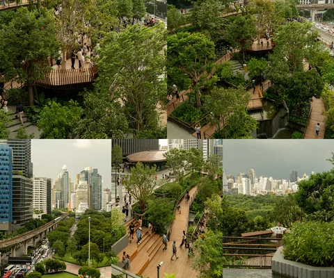ภาพรีวิว สวนดุสิตอรุณ • Central Park — สวนลอยฟ้าชั้น 6 พร้อมวิวสวนลุมพินีและเมือง