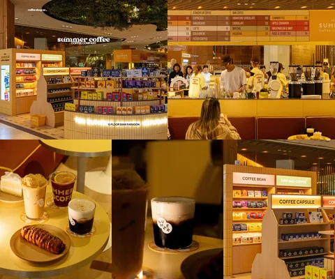 ภาพรีวิว The Summer Coffee • Siam Paragon — คาเฟ่สาขาฝั่ง North พร้อมเครื่องดื่มและเมล็ดกาแฟ