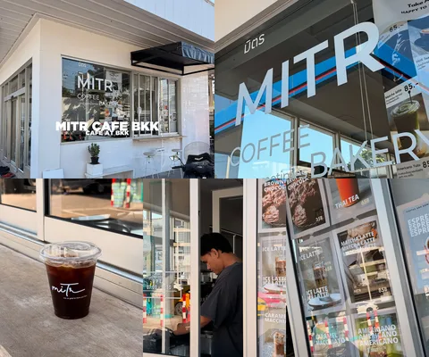 ภาพรีวิว Mitr Cafe BKK • หลักสี่ — ร้านกาแฟขนาดเล็กในปั๊มแก๊สย่านหลักสี่