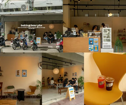 ภาพรีวิว Baking Bear.phs • ถนนสุรสีห์ — กาแฟและเบเกอรี่ในร้านขนาดเล็กย่านตลาดใต้