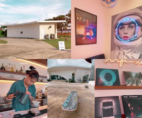 ภาพรีวิว Karma Bkk • พุทธมณฑลสาย 4 — คาเฟ่สไตล์มิดเซนจูรีที่เคยอยู่ติด POPP Skatepark