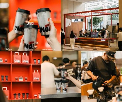 ภาพรวม 5 ภาพจากรีวิว UNO! Coffee • centralwOrld Offices โดย @1.dayz