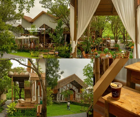 ภาพรีวิว O-Lakeng Farm • ไทรม้า — คาเฟ่และอาหารไทยในสวนส้มโอ