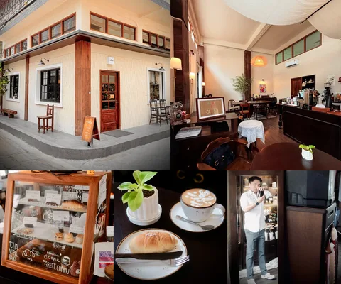ภาพรีวิว Anatta Coffee & Undefined Space — คาเฟ่บรรยากาศอบอุ่นกับกาแฟและขนมปังเกลือในเจริญนคร