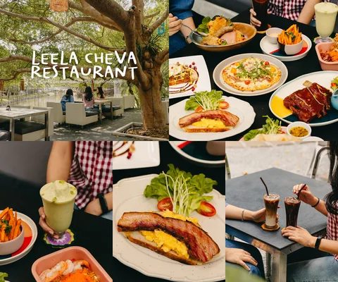 ภาพรีวิว Leela Cheva Restaurant • พัทยา — บรันช์ในสวนของโรงแรม The Leela Resort & Spa พัทยา
