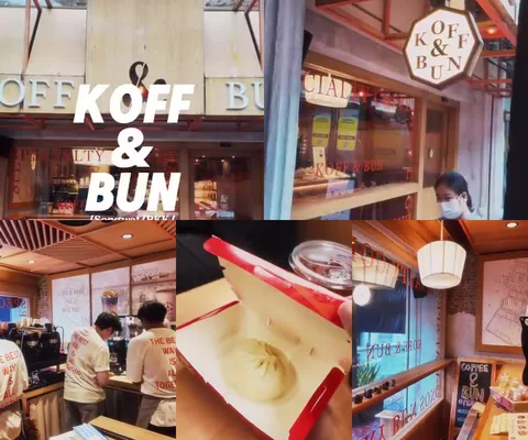 ภาพรีวิว Koff & Bun • ทรงวาด — กาแฟ ซาลาเปา และขนมจีบในอาคารเก่าสองชั้น