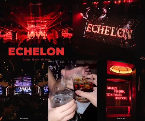 ภาพรีวิว Echelon Bangkok • ทองหล่อ — ค็อกเทลบาร์และไนต์คลับที่ออกแบบจากขบวนรถไฟ