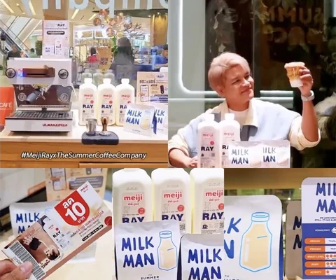 ภาพรีวิว Meiji RAY × MilkMan — The Summer Coffee