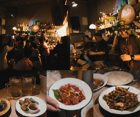 บรรยากาศ ดนตรี และอาหารของฟังลำ อารีย์ โดย @1.dayz
