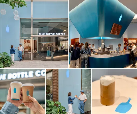 ภาพ 5 ภาพแรกจากโพสต์รีวิว Blue Bottle Coffee • EMQUARTIER