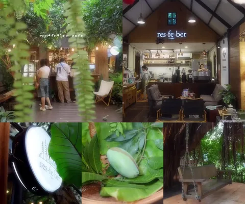 ภาพรีวิว Resfeber Cafe — คาเฟ่บ้านไม้ในสวนย่านลำลูกกา