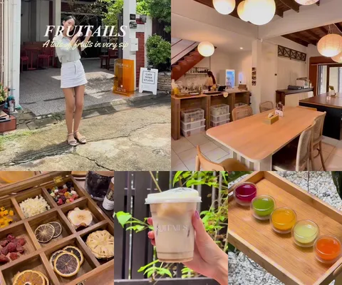 ภาพรีวิว Fruitails • พร้อมพงษ์ — โฮมคาเฟ่ที่เน้นน้ำผลไม้สกัดเย็นและชา