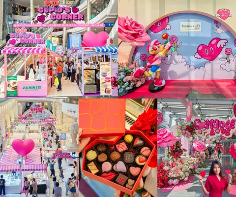 ภาพรีวิว CUPID’S CORNER • Terminal21 Asok — ตลาดวาเลนไทน์และงานศิลปะดอกไม้ที่เทอร์มินอล21 อโศก