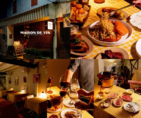 ภาพรีวิว Maison De Vin • หัวหิน — ร้านไวน์กับอาหารในบรรยากาศบ้านขนาดเล็ก