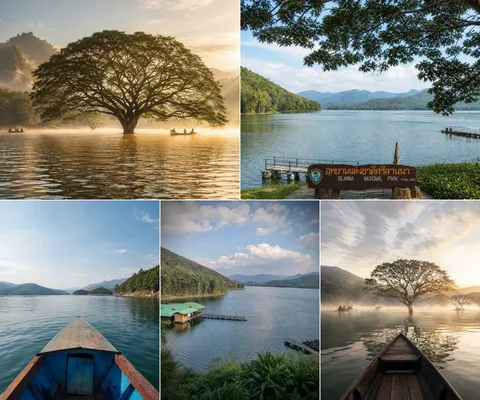 ภาพรีวิว ต้นฉำฉากลางน้ำ