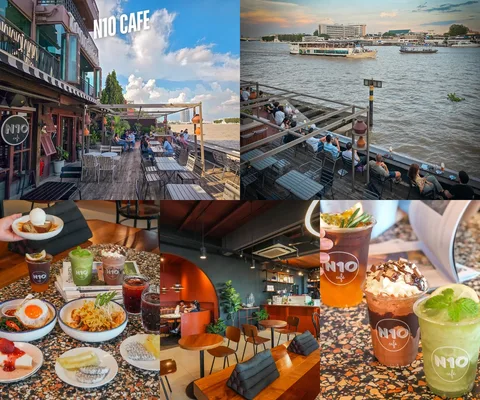 ภาพรีวิว N10café • วังหลัง — คาเฟ่และมื้อกลางวันริมแม่น้ำเจ้าพระยาในย่านวังหลัง