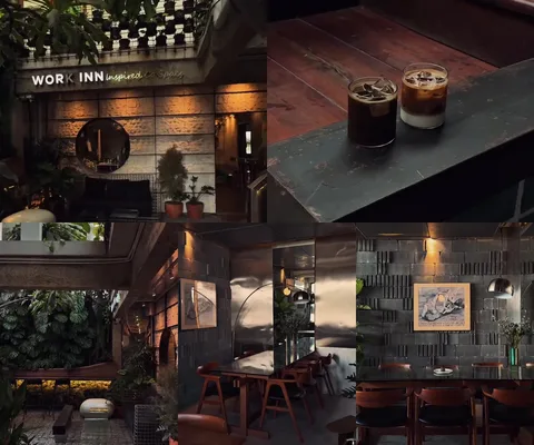 ภาพรีวิว Nordlys Coffee • เมืองทองธานี — กาแฟใน WORK INN Co-Space ท่ามกลางไม้และผนังปูน