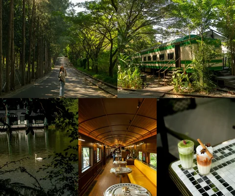 ภาพรีวิว Tea Carriage • เขาใหญ่ — คาเฟ่ในโบกี้รถไฟริมทะเลสาบของ InterContinental Khao Yai