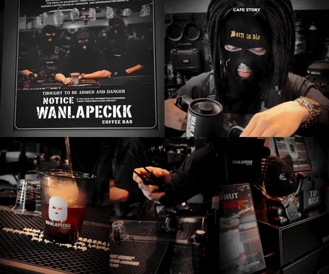 ภาพรีวิว Wanlapeckk Coffee Bar • บางพลี — กาแฟในคาเฟ่โทนดำที่ใช้แนวคิด Tactical Camp