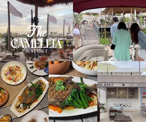 ภาพรีวิว The Camellia • เกาะเกร็ด — ร้านริมน้ำที่เดินทางจากท่าเรือวัดปากคลองพระอุดม