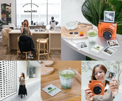 ภาพรีวิว VE/LA Teahouse × instax SQUARE SQ1