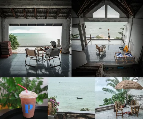 ภาพรีวิว Phala Craft Coffee Roasters — คาเฟ่บนอาคารริมทะเลพลา กับที่นั่งมองวิวอ่าวแบบเปิดกว้าง