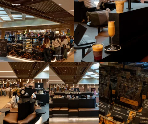 ภาพรีวิว Bottomless Coffee Roasters • Central Park — บาร์กาแฟแนวเหมืองหินบนชั้น 5