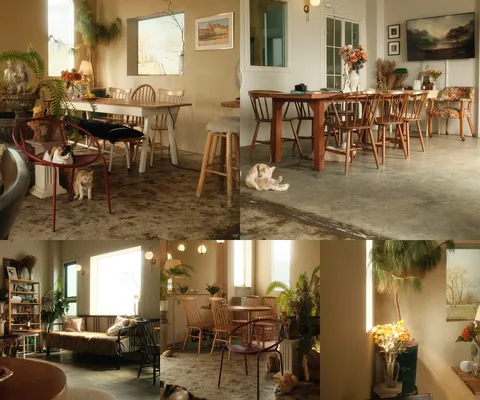 ภาพรีวิว Home’S • สันกำแพง — คาเฟ่ชั้นสองกับแสงธรรมชาติและแมวเจ้าถิ่นในสันกำแพง