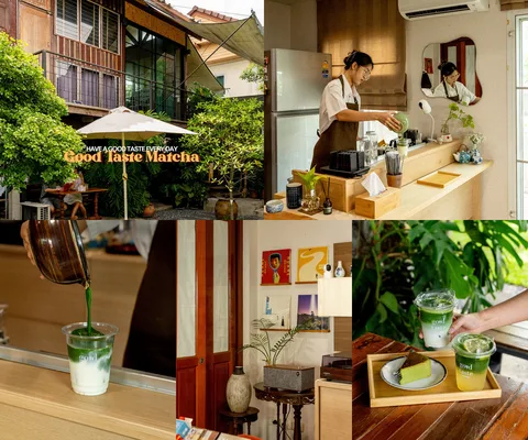 ภาพรีวิว Good Taste Matcha Cafe • รังสิต–นครนายก 76/1 — ร้านมัทฉะในบ้านไม้กับขนมมัทฉะโฮมเมด