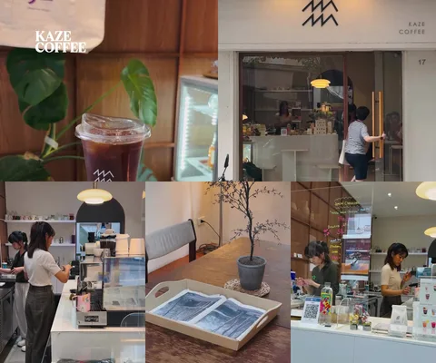 ภาพรีวิว Kaze Coffee • ซอยประมวญ — คาเฟ่โทนไม้และพื้นที่นั่งชั้นสองย่านสีลม