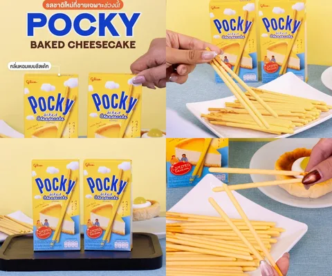 ภาพรีวิว Pocky Baked Cheesecake