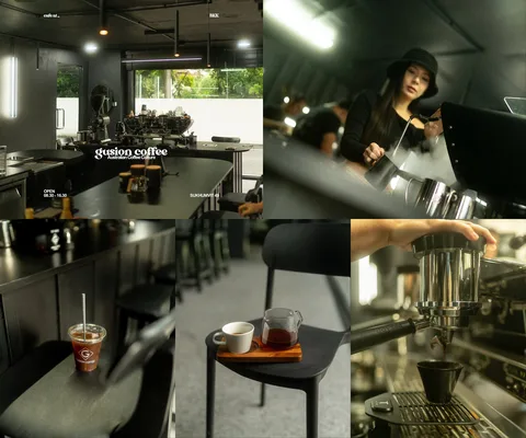 ภาพรีวิว Gusion Coffee Project • สุขุมวิท 49 — บาร์กาแฟโทนดำใต้ 49 Suites