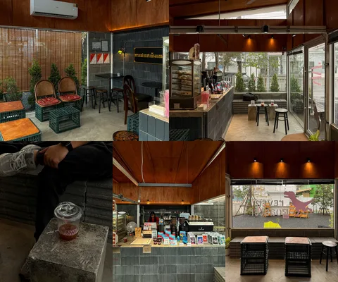 ภาพรีวิว Rever Roaster • จตุโชติ — คาเฟ่ผนังไม้และเคาน์เตอร์สีเข้มย่านจตุโชติ