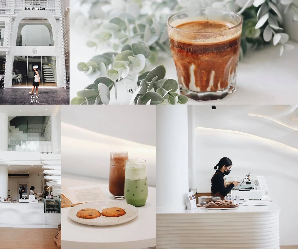 รีวิว Flat+White Cafe โดย Cafe Story