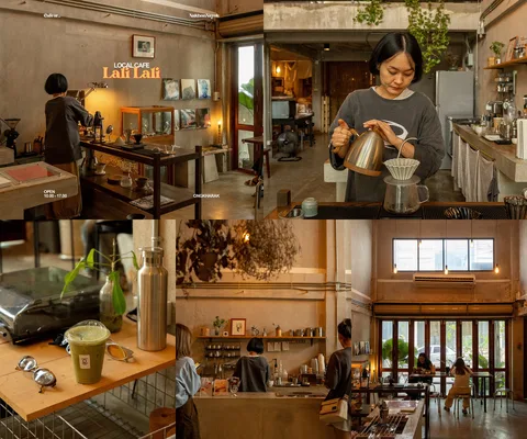 ภาพรีวิว lali lali local cafe’ • องครักษ์ — คาเฟ่สโลว์บาร์กับงานไม้ในบ้านย่านองครักษ์