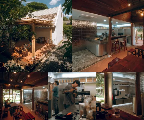 ภาพรีวิว Terroir Roasters • หางดง — กาแฟจากหลายแหล่งปลูกในอาคารหลังเล็กท่ามกลางต้นไม้