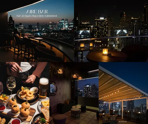 ภาพรีวิว AIRE BAR • สุขุมวิท 24 — รูฟท็อปชั้น 28 ของ Hyatt Place Bangkok