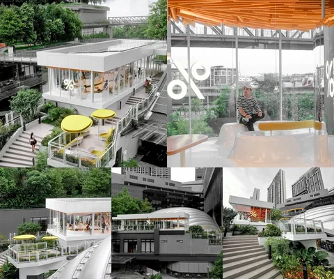 ภาพรีวิว % Arabica • Garden Pavilion — พาวิลเลียนกาแฟกลางสวนที่ True Digital Park