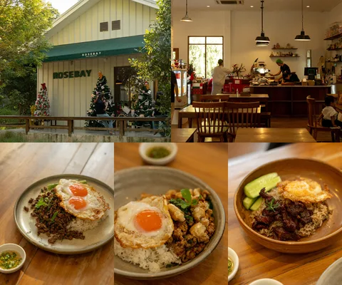 ภาพรีวิว Rosebay Home Cooking & Café • เขาใหญ่ — ร้านอาหารบ้านสวนที่หนึ่งแวะกินกะเพราในเขาใหญ่