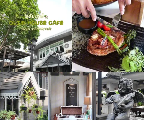 ภาพรีวิว Olim House Cafe • ศรีราชา — คาเฟ่และอาหารอิตาเลียนในบ้านเก่าท่ามกลางสวน