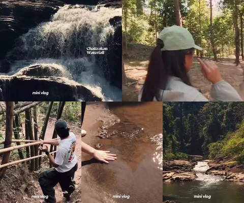 ภาพรีวิว น้ำตกชาติตระการ — เส้นทางเดินชมน้ำตกเจ็ดชั้นในจังหวัดพิษณุโลก