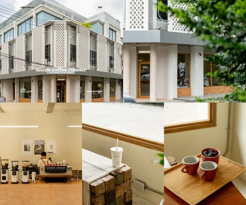 ภาพรีวิว Annie Coffee Roaster • บ้านบาตร — กาแฟไทยในอาคารโทนไม้ใกล้ภูเขาทอง