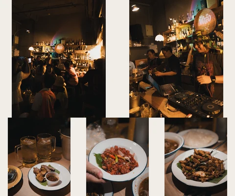 บรรยากาศ ดนตรี และอาหารของฟังลำ อารีย์ โดย @1.dayz