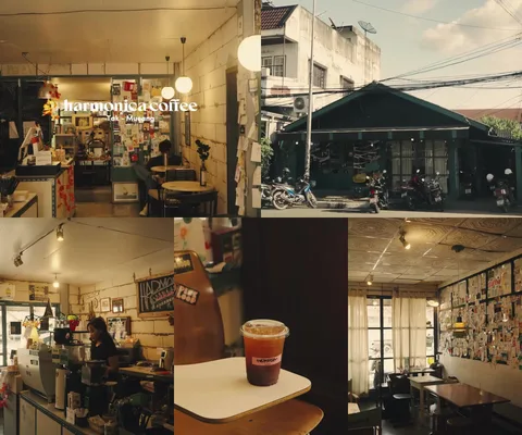 ภาพรวม 5 เฟรมจากคลิป Harmonica Coffee • ตาก โดย @1.dayz