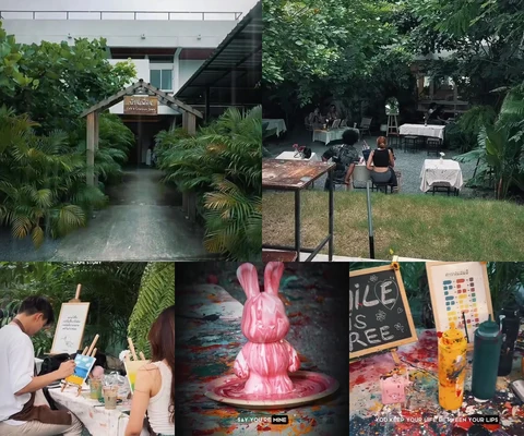 ภาพรีวิว บ้านเพื่อน คาเฟ่ & Creative Space — จรัญ 36
