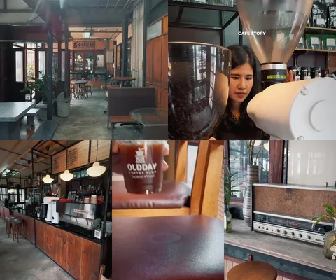 ภาพรีวิว OLDDAY COFFEE SHOP • V60 — คาเฟ่โทนไม้และกาแฟคั่วเองในวิภาวดี 60