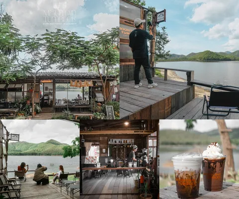 ภาพรีวิว Mountain Tumbler • บ้านธิ — คาเฟ่ไม้ริมอ่างเก็บน้ำแม่ธิ