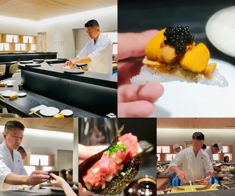 ภาพรีวิว Maison RORU • หลังสวน — ซูชิแฮนด์โรลเสิร์ฟทีละคำและสาเกที่ Velaa